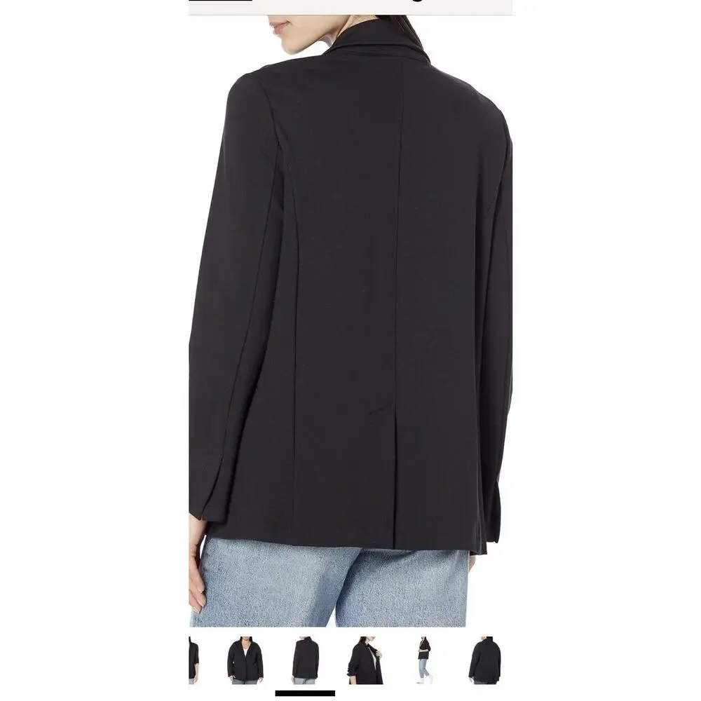 Amazon Essentials Women's Relaxed-Fit Soft Ponte Blazer, Black, X-Large - Picture 3 of 16